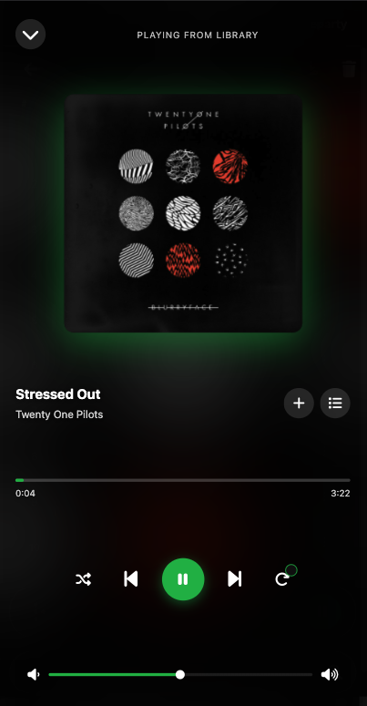 Noxa Music Now Playing Mobile